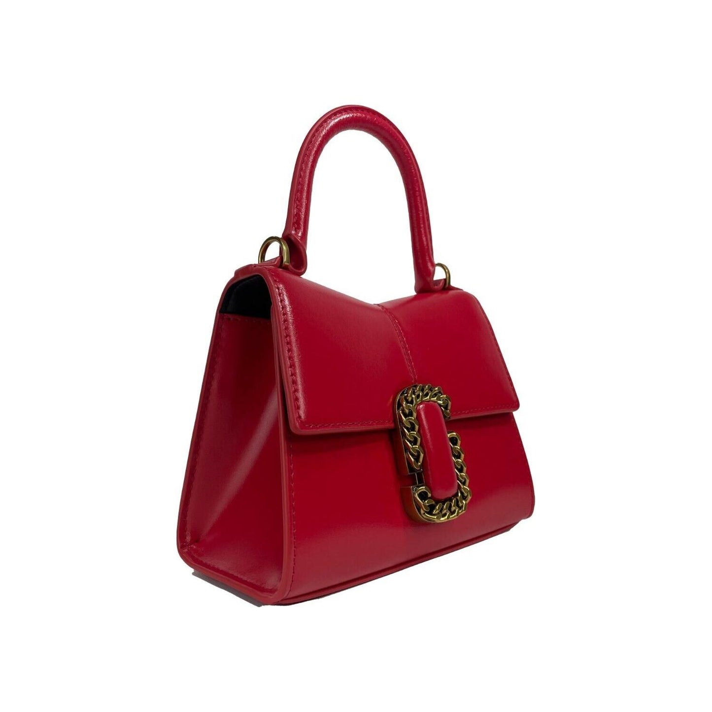 Marc Jacobs The St Marc Mini Top Handle Satchel Crossbody Bag Red Marc Jacobs