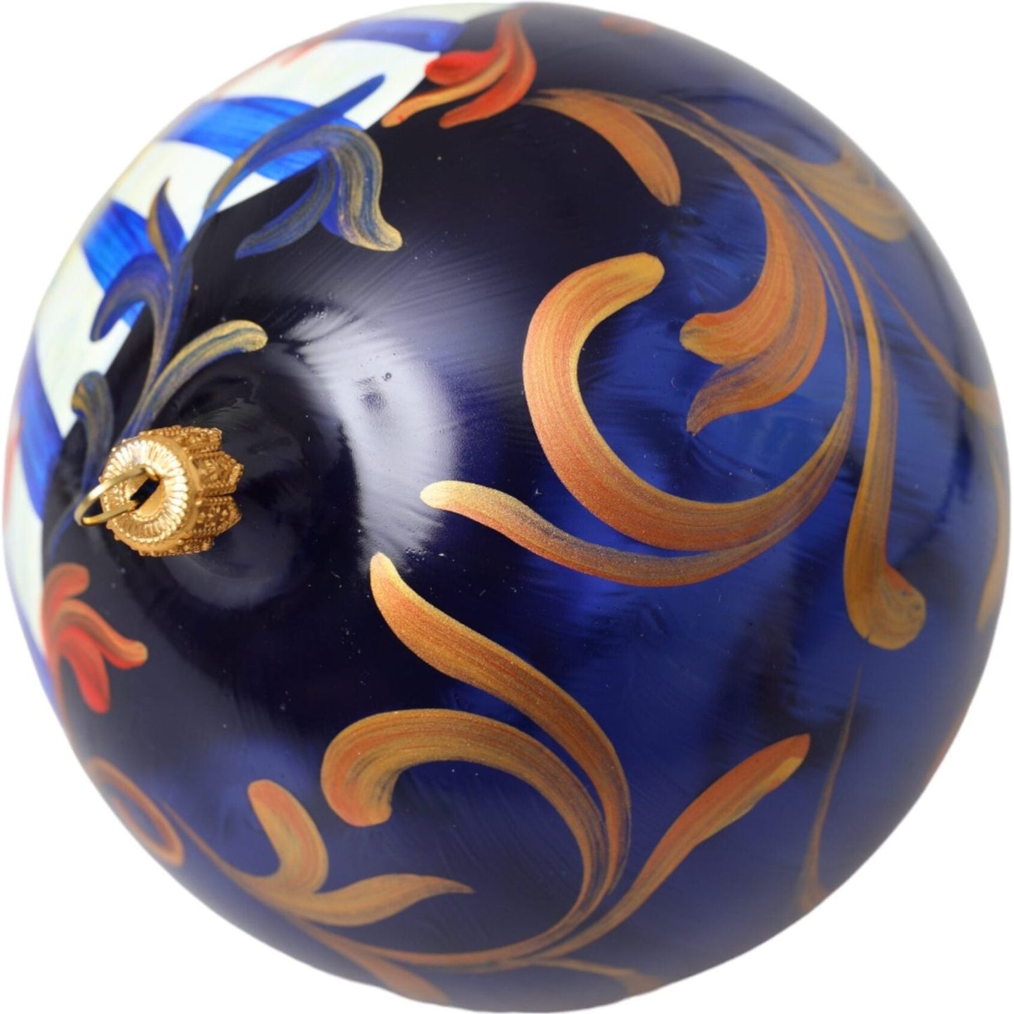 Dolce & Gabbana Multicolor Carretto Print Round Ornament Christmas Ball Dolce & Gabbana