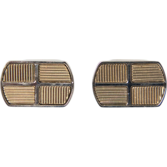 Dolce & Gabbana Silver Gold Plated Metal Brass Pin Cufflinks Cufflinks Dolce & Gabbana