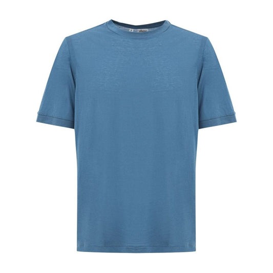 Brioni Light Blue Cotton T-Shirt Brioni