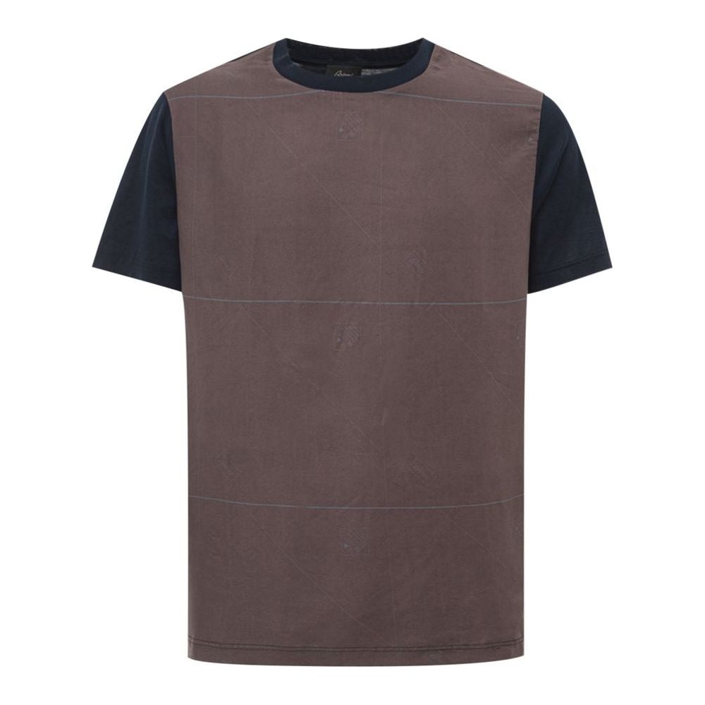 Brioni Blue Cotton T-Shirt Brioni