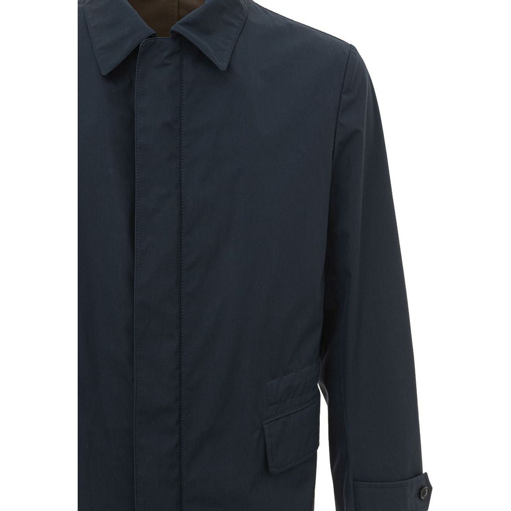 Brioni Blue Cotton Jacket Brioni