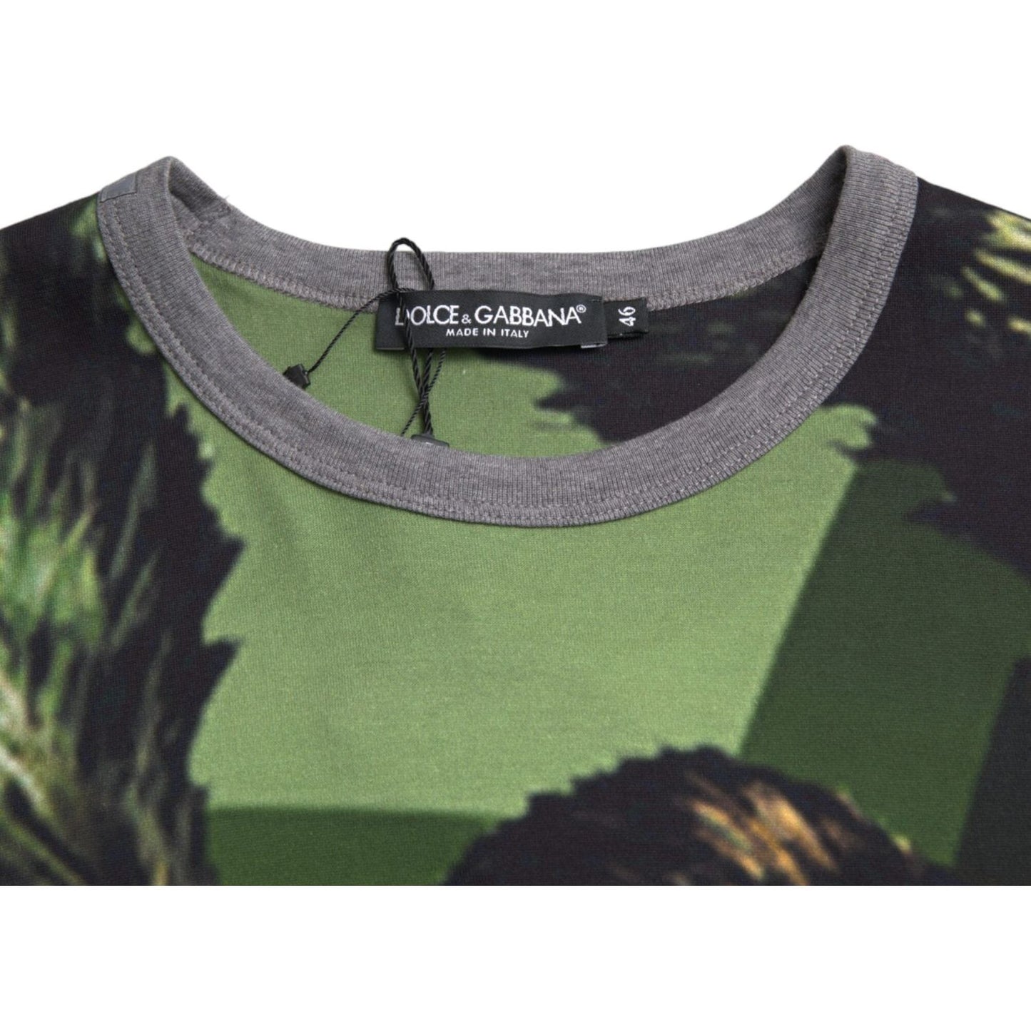 Dolce & Gabbana Green Gorilla Cotton Short Sleeves T-shirt Dolce & Gabbana