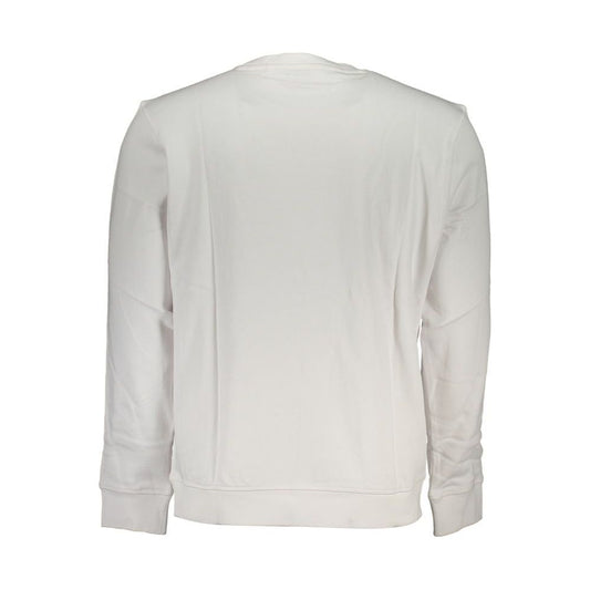 Hugo Boss White Cotton Sweater Hugo Boss