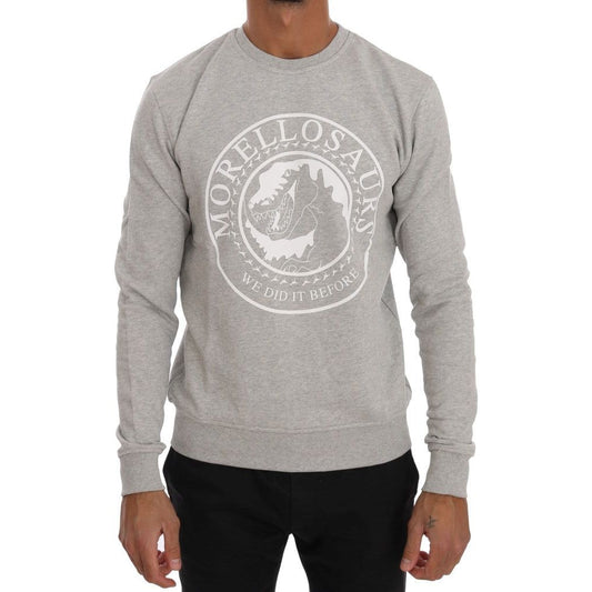 Frankie Morello Chic Morellosaurs Crewneck Cotton Sweater Frankie Morello