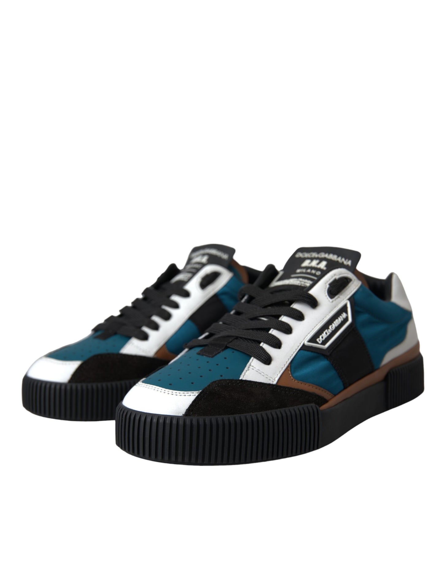 Dolce & Gabbana Multicolor MIAMI Leather Low Top Sneakers Shoes Dolce & Gabbana