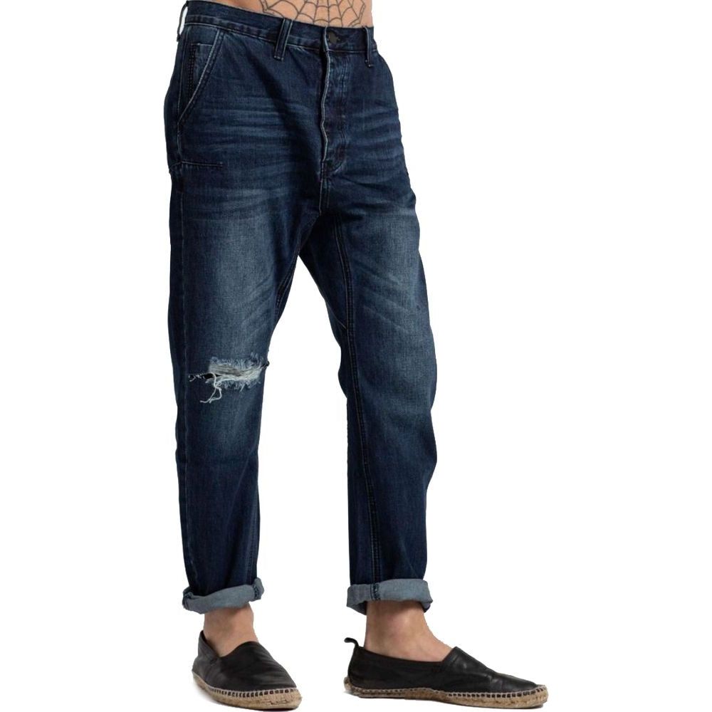 One Teaspoon Blue Cotton Men Jeans One Teaspoon