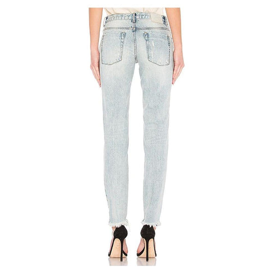 One Teaspoon Light Blue Cotton Women's Jean One Teaspoon