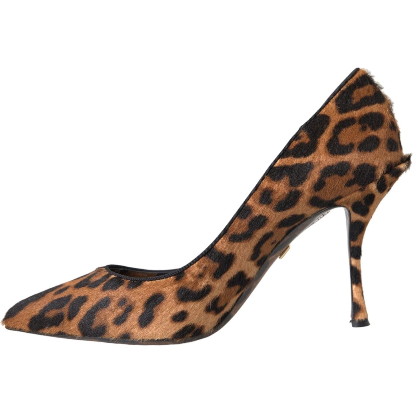 Dolce & Gabbana Brown Leopard Calf Hair Heels Pumps Shoes Dolce & Gabbana