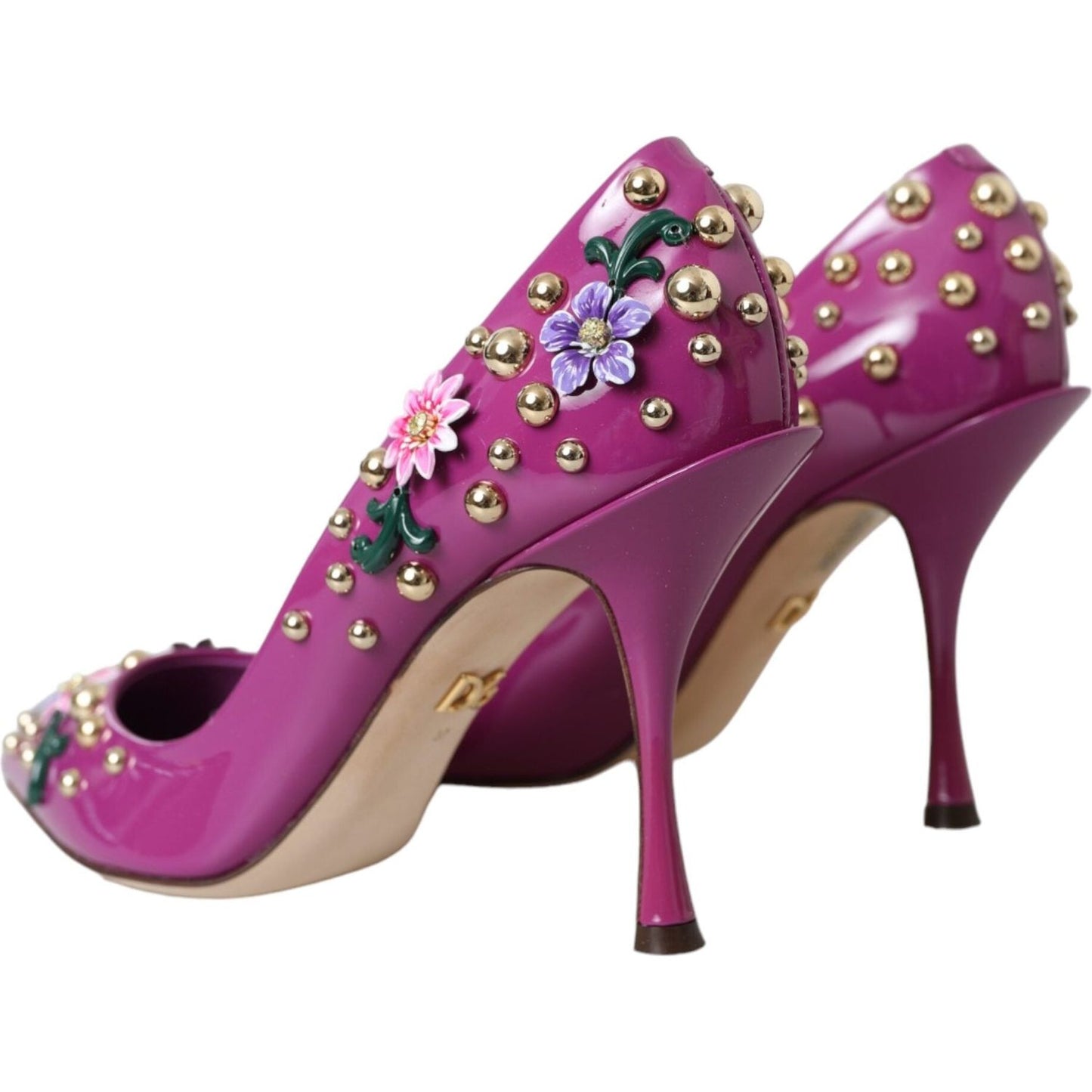 Dolce & Gabbana Purple Embellished High Heels Pumps Shoes Dolce & Gabbana