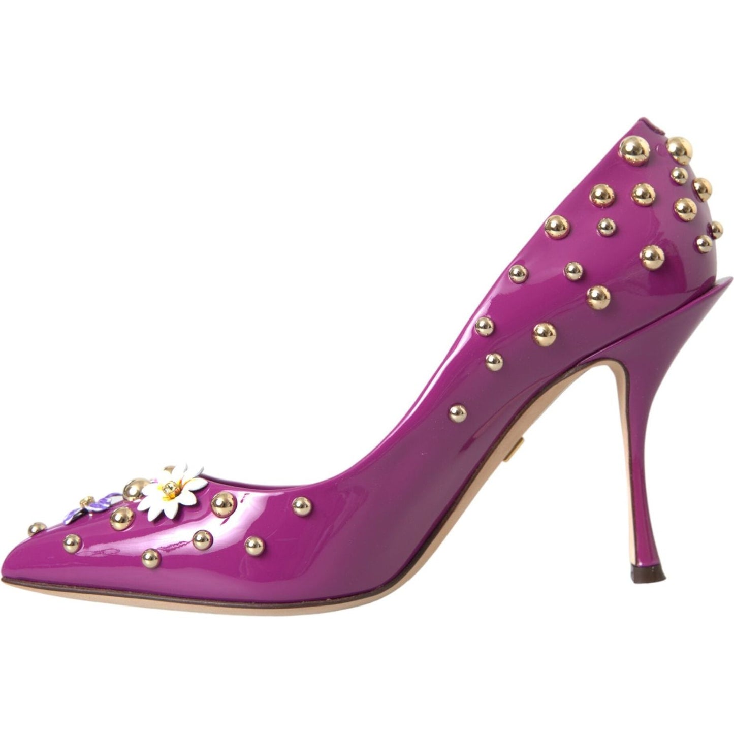 Dolce & Gabbana Purple Embellished High Heels Pumps Shoes Dolce & Gabbana