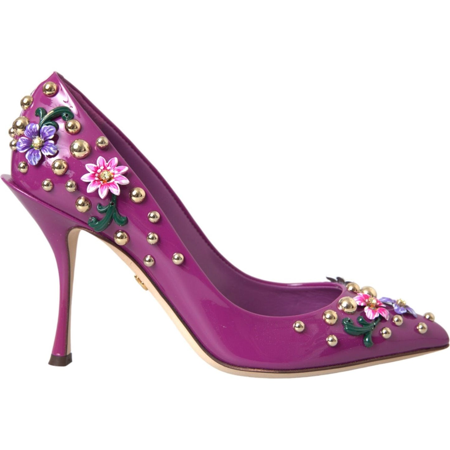 Dolce & Gabbana Purple Embellished High Heels Pumps Shoes Dolce & Gabbana