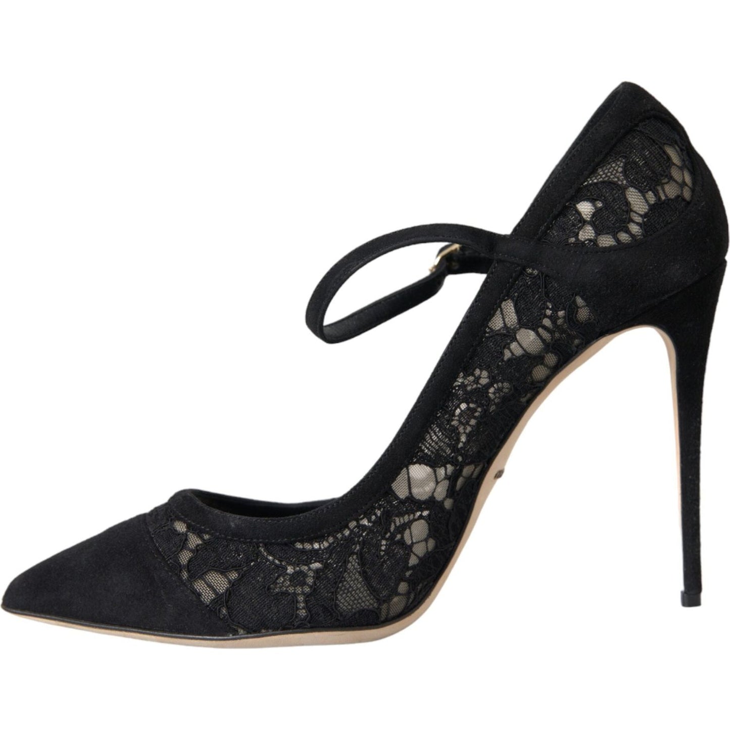 Dolce & Gabbana Black Taormina Lace Mary Janes Pumps Shoes Dolce & Gabbana