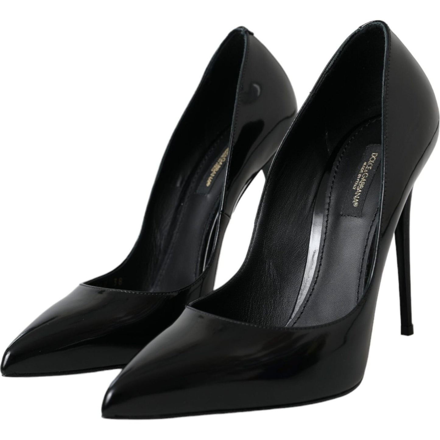 Dolce & Gabbana Black Patent Leather High Heels Pumps Shoes Dolce & Gabbana