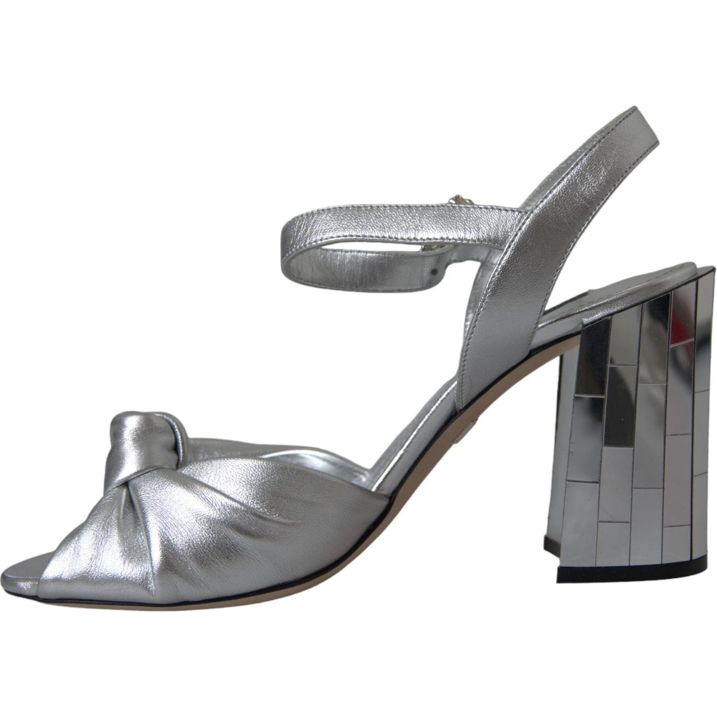 Dolce & Gabbana Silver Crystal Ankle Strap Keira Sandal Shoes Dolce & Gabbana