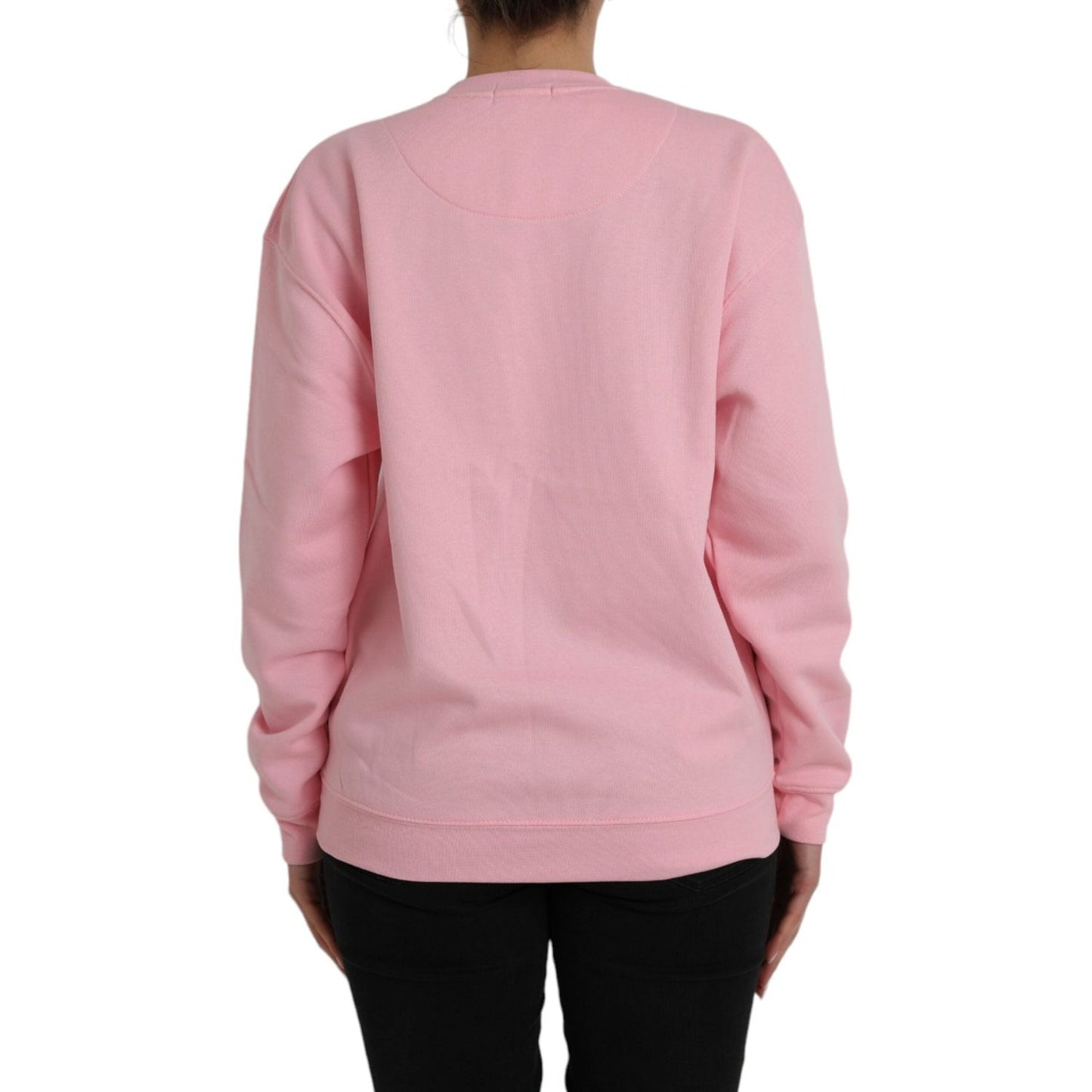 Philippe Model Pink Cotton Logo Print Long Sleeves Pullover Sweater Philippe Model