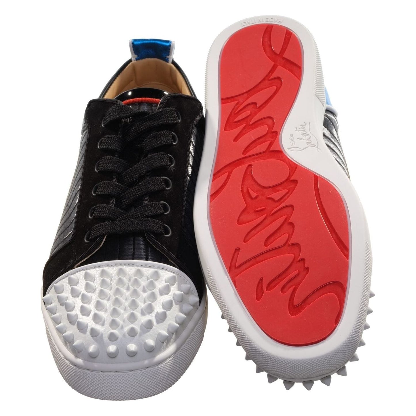 Christian Louboutin Louis Junior Spikes Orlato Contrast Laceup Sneakers Christian Louboutin