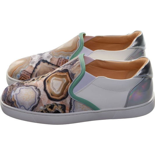 Christian Louboutin Sailor Boat Orlato Flat Star Agate Print Slip On Sneakers Christian Louboutin