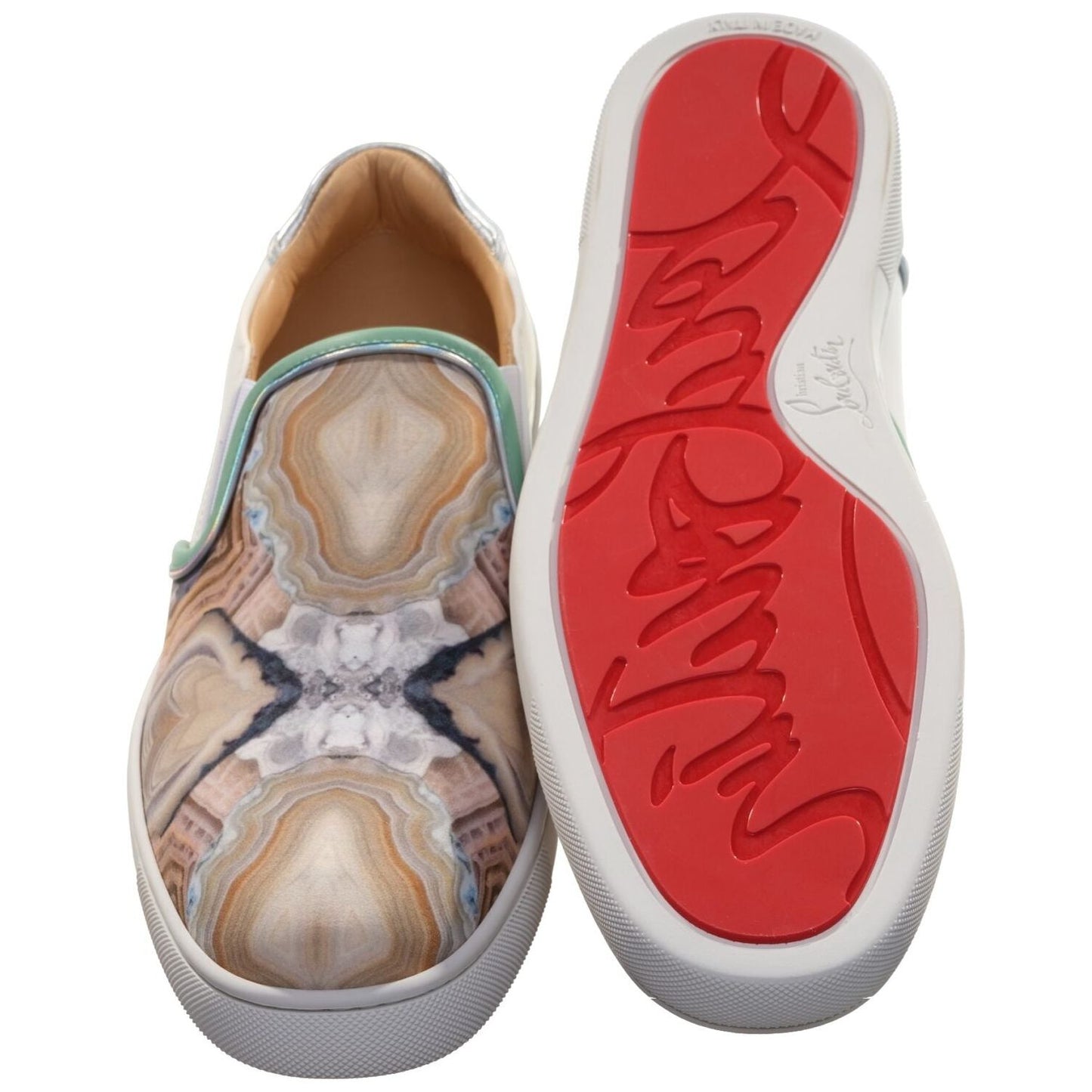 Christian Louboutin Sailor Boat Orlato Flat Star Agate Print Slip On Sneakers Christian Louboutin