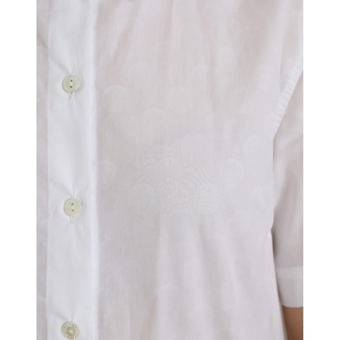 Dolce & Gabbana White Collared Short Sleeve Polo Shirt Top Dolce & Gabbana