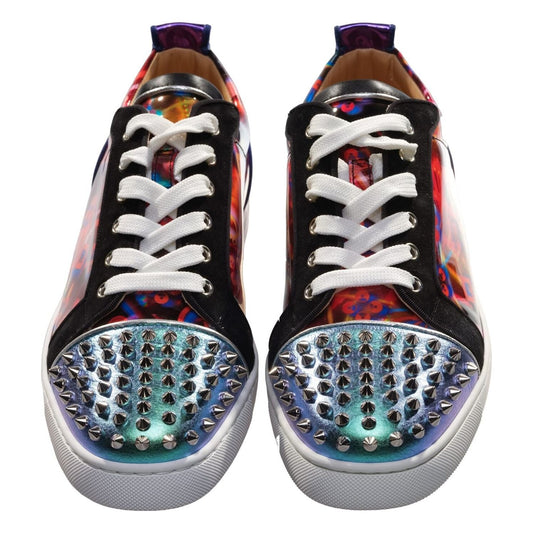 Christian Louboutin Louis Spikes Orlato Contrast Multicolor Laceup Sneakers Christian Louboutin