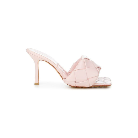 Bottega Veneta Pink Leather Sandal Bottega Veneta