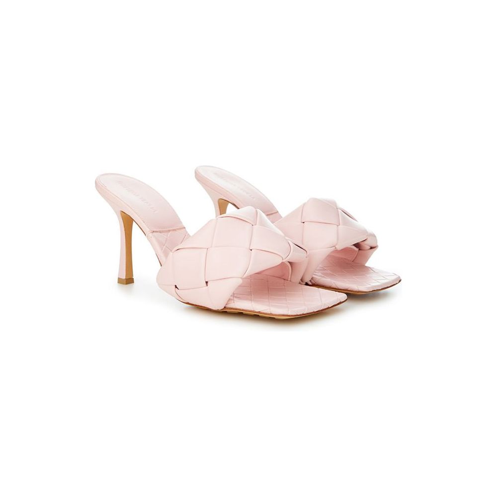 Bottega Veneta Pink Leather Sandal Bottega Veneta