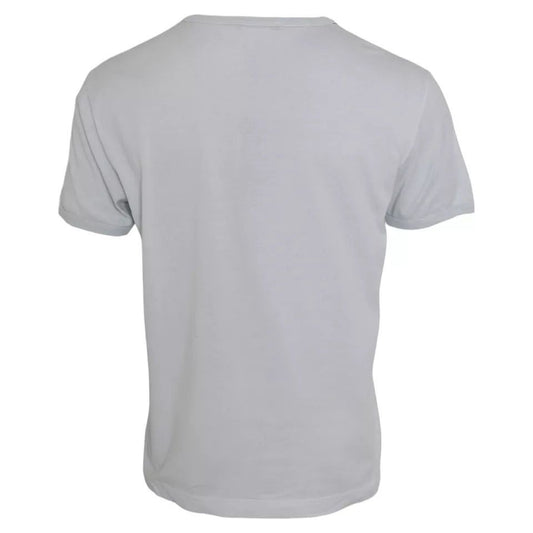 Dolce & Gabbana White Cotton Round Neck Short Sleeve T-shirt Dolce & Gabbana