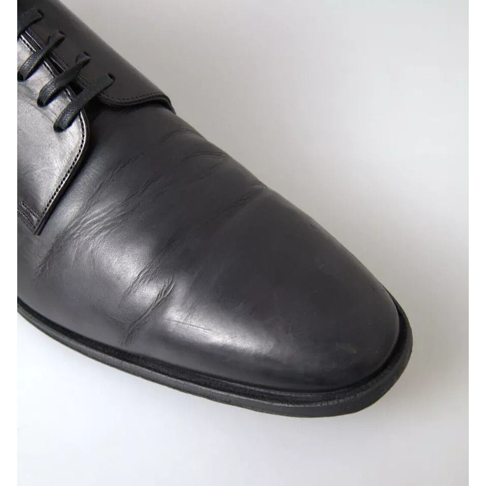 Dolce & Gabbana Black Leather Mens Formal Dress Shoes Dolce & Gabbana