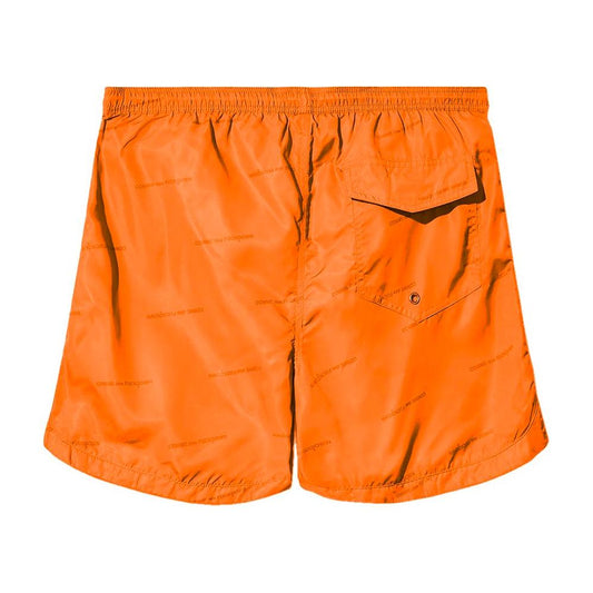 Comme Des Fuckdown Orange Polyester Men's Swim Short Comme Des Fuckdown