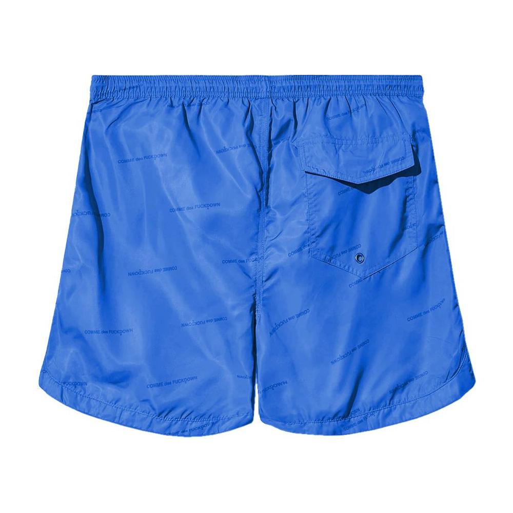 Comme Des Fuckdown Blue Polyester Men's Swim Short Comme Des Fuckdown