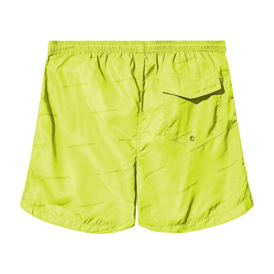 Comme Des Fuckdown Yellow Polyester Men Swim Short Comme Des Fuckdown