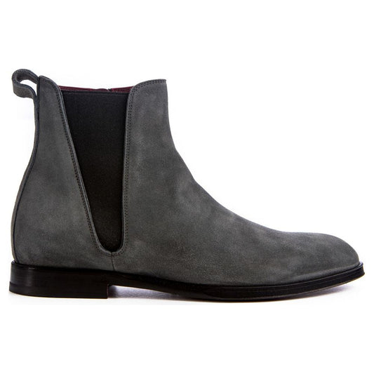 Dolce & Gabbana Gray Leather Di Calfskin Boot Dolce & Gabbana