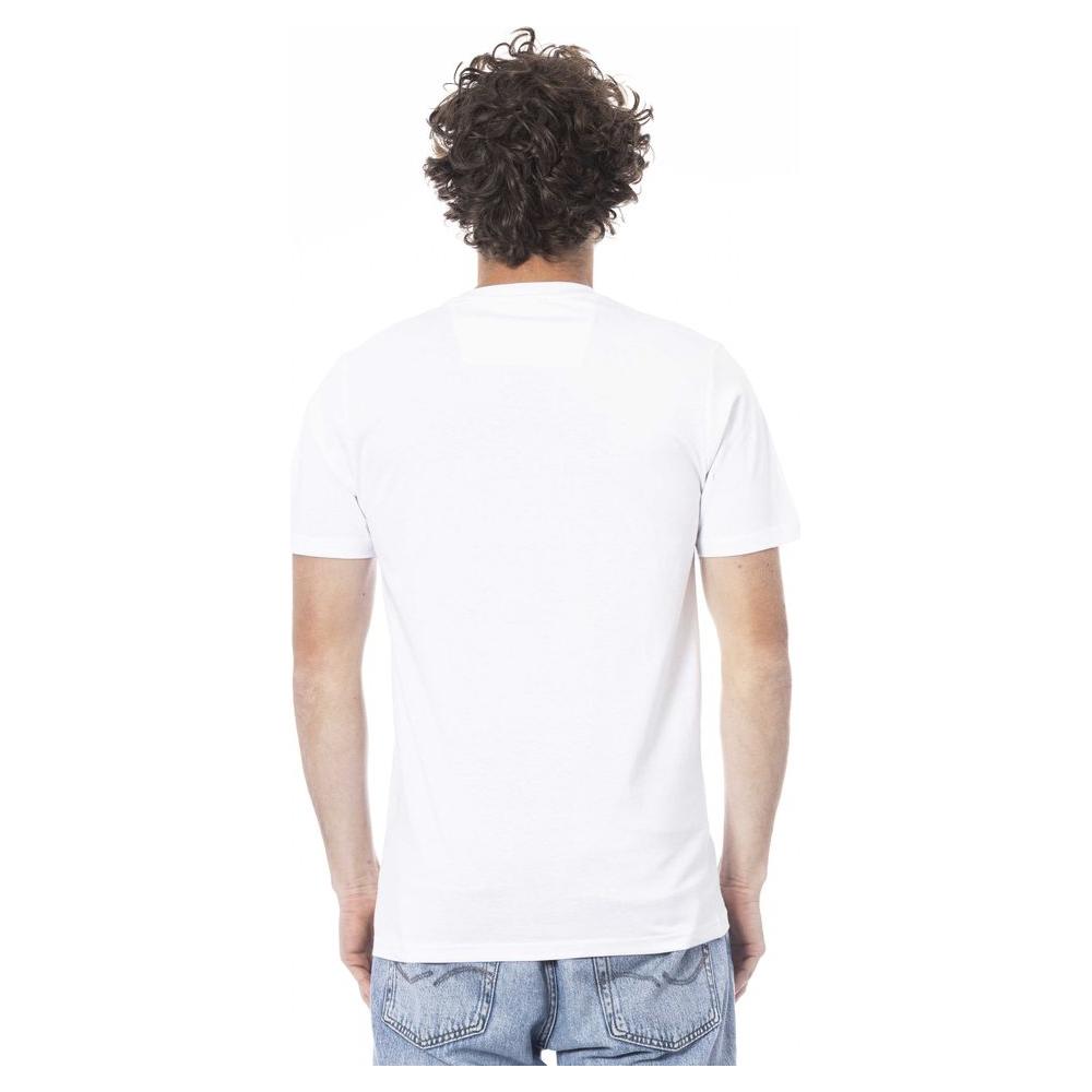 Cavalli Class Beige Cotton Men T-Shirt Cavalli Class