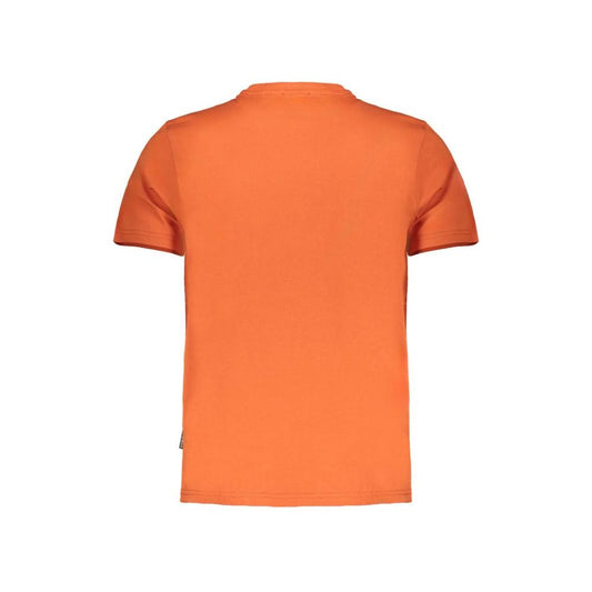 Napapijri Orange Cotton T-Shirt Napapijri