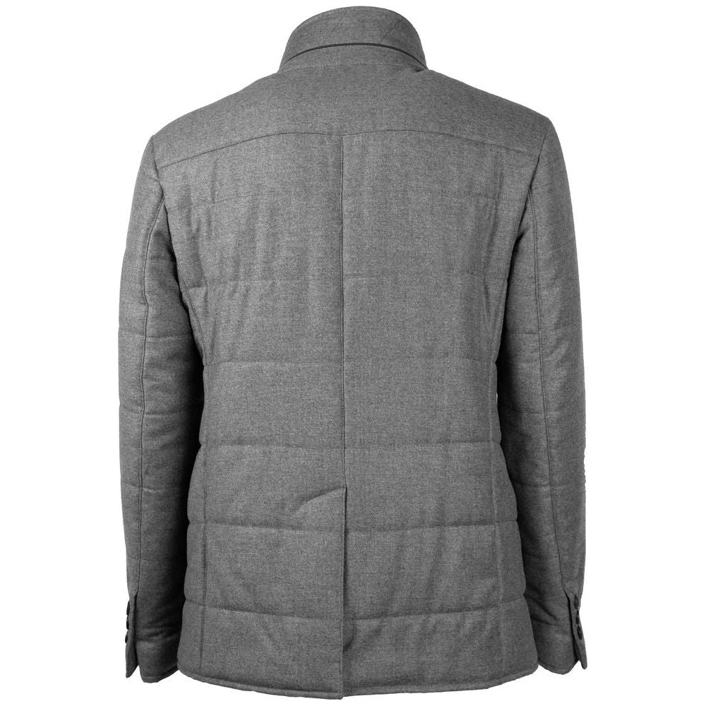 Made in Italy Gray Wool Jacket Made in Italy