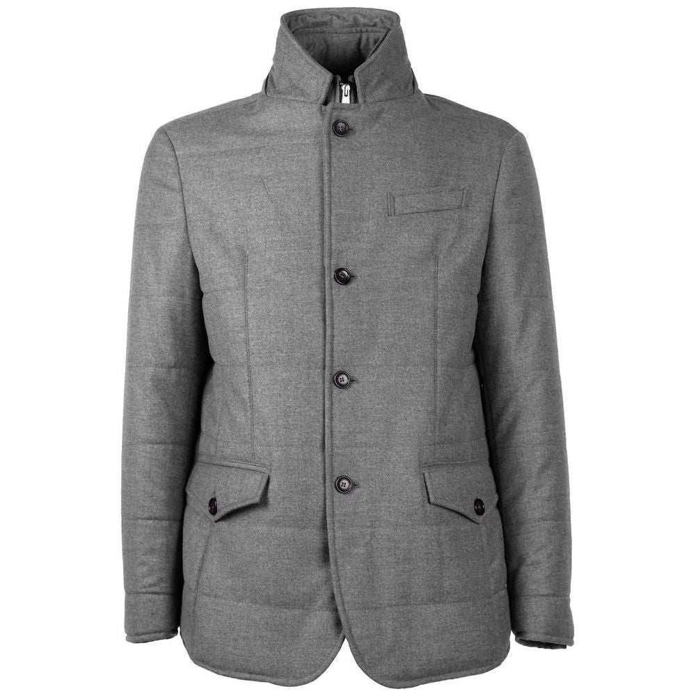 Made in Italy Gray Wool Jacket Made in Italy