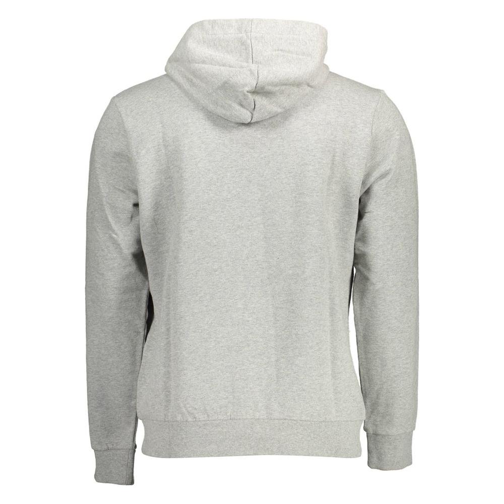 Napapijri Elevated Gray Cotton Hooded Sweatshirt Napapijri