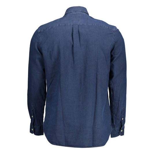 U.S. POLO ASSN. Classic Blue Long Sleeve Cotton Shirt U.S. POLO ASSN.