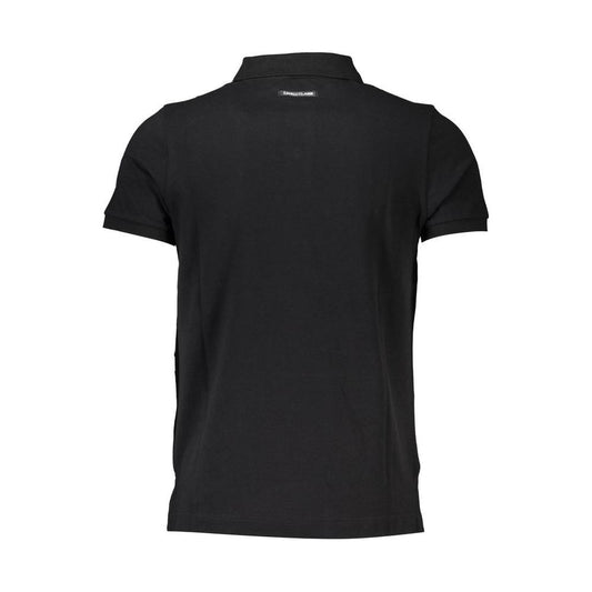 Cavalli Class Elegant Short-Sleeved Black Polo Cavalli Class