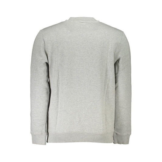 Napapijri Chic Gray Crew Neck Fleece Sweatshirt Napapijri