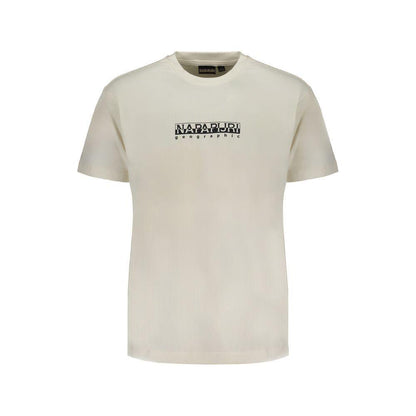 Napapijri White Cotton T-Shirt Napapijri