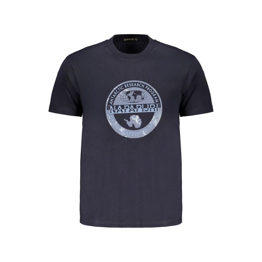 Napapijri Blue Cotton T-Shirt Napapijri