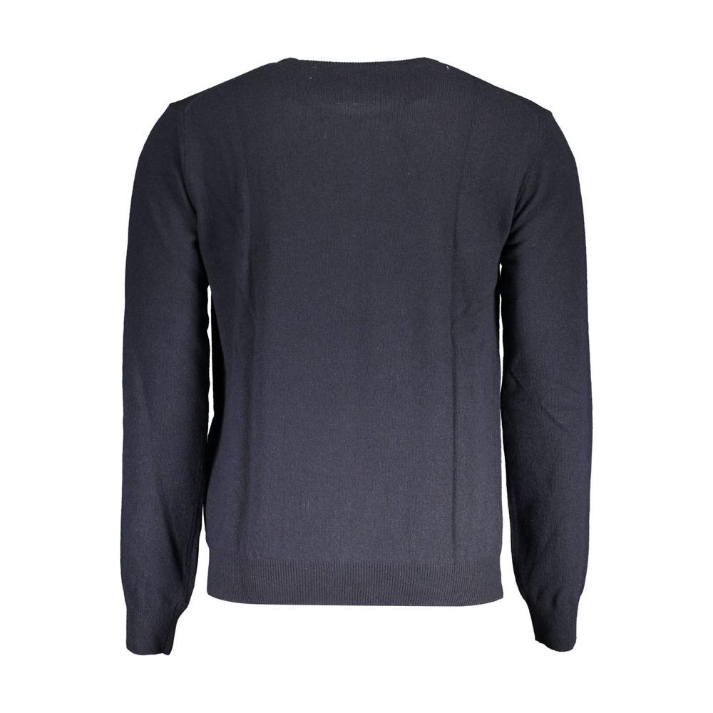 La Martina Elegant Blue Wool-Blend Sweater for Men La Martina