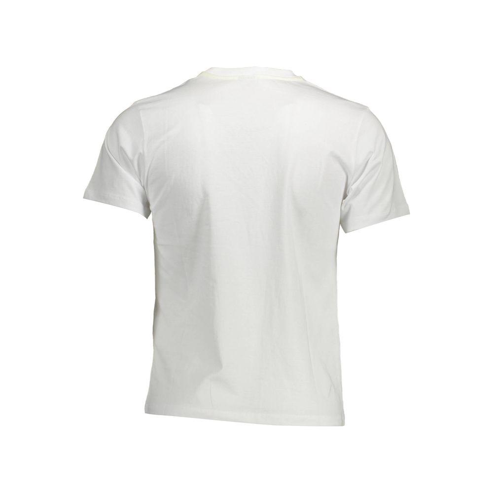 North Sails Classic White Round Neck Tee with Logo Print North Sails