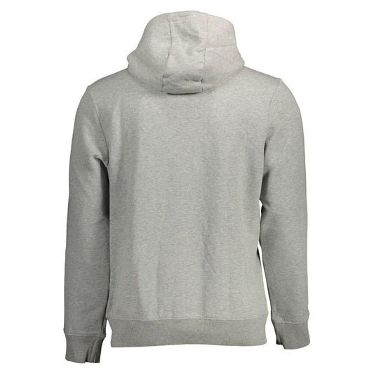 Napapijri Chic Gray Organic Cotton Blend Hoodie Napapijri