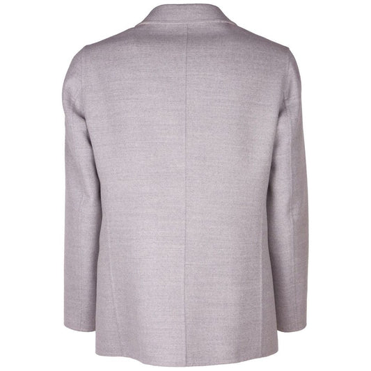 Made in Italy Gray Wool Vergine Blazer Made in Italy