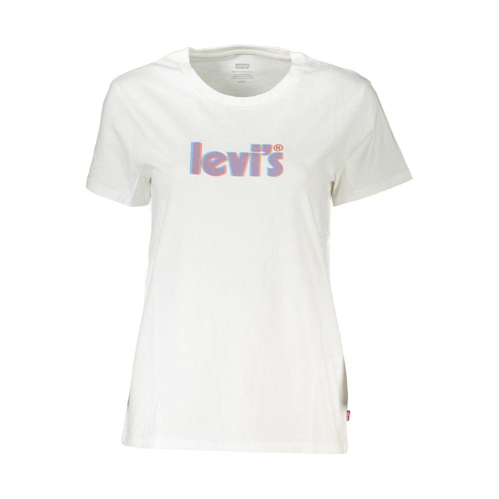 Levi's White Cotton Tops & T-Shirt