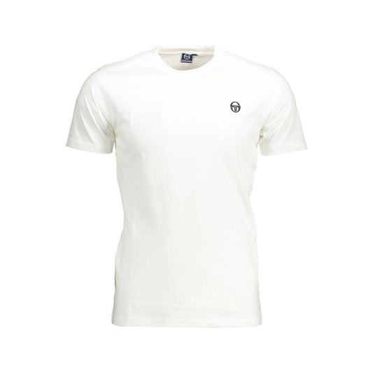 Sergio Tacchini White Cotton T-Shirt Sergio Tacchini