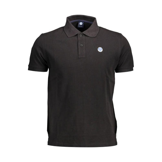 North Sails Elegant Short-Sleeved Black Polo Shirt North Sails